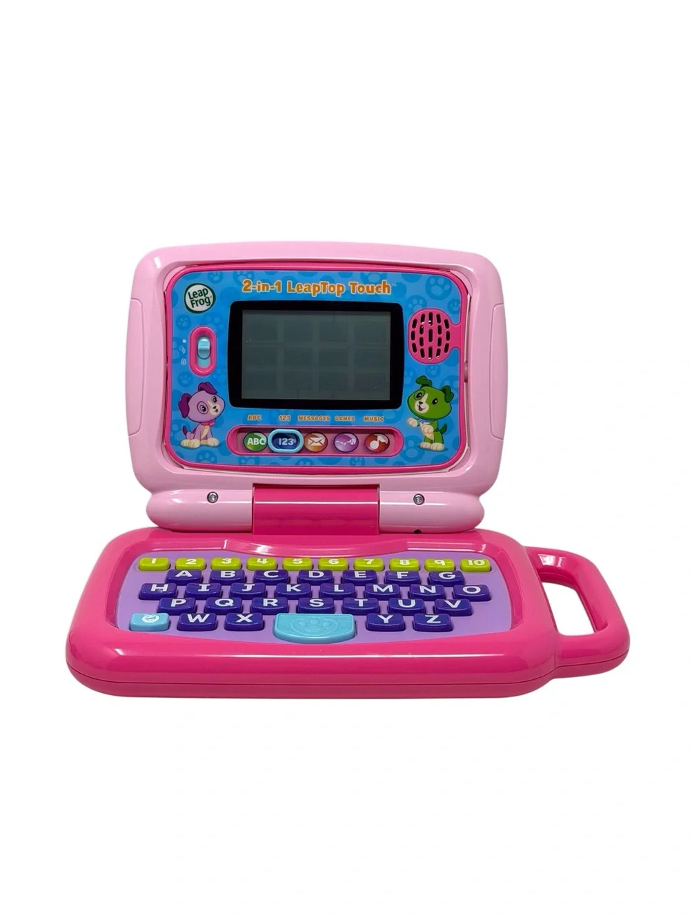 Leap Frog 2 in 1 Leaptop Touch Learning Educational  Kids Toy Pink Laptop EUC